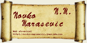 Novko Marašević vizit kartica